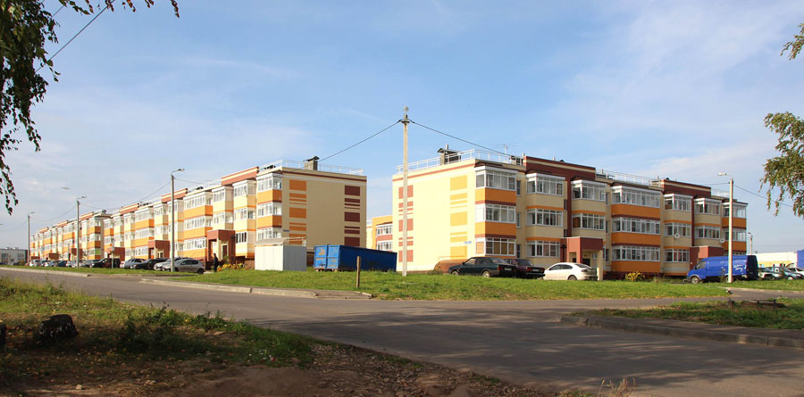 Проект 3-этажные жилые дома Нижегородская
 область, п. Новинки