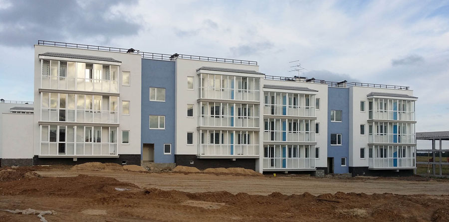 Проект 3-этажные жилые дома Нижегородская
 область, п. Новинки