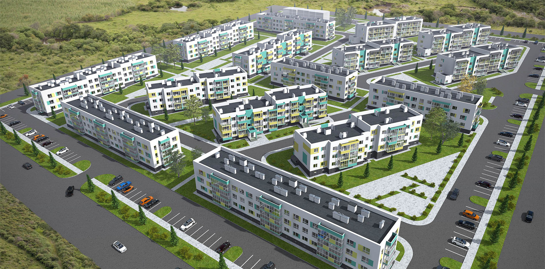 Проект 3-этажные жилые дома Нижегородская
область, п. Новинки