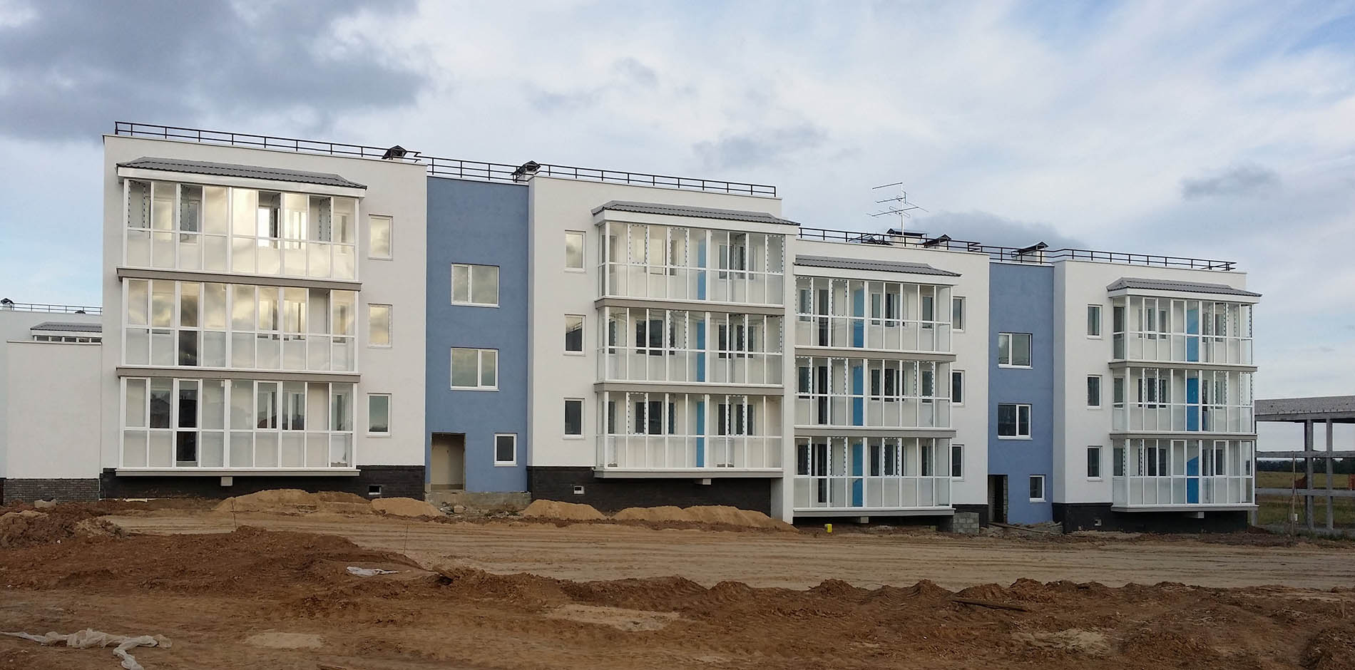 Проект 3-этажные жилые дома Нижегородская
область, п. Новинки