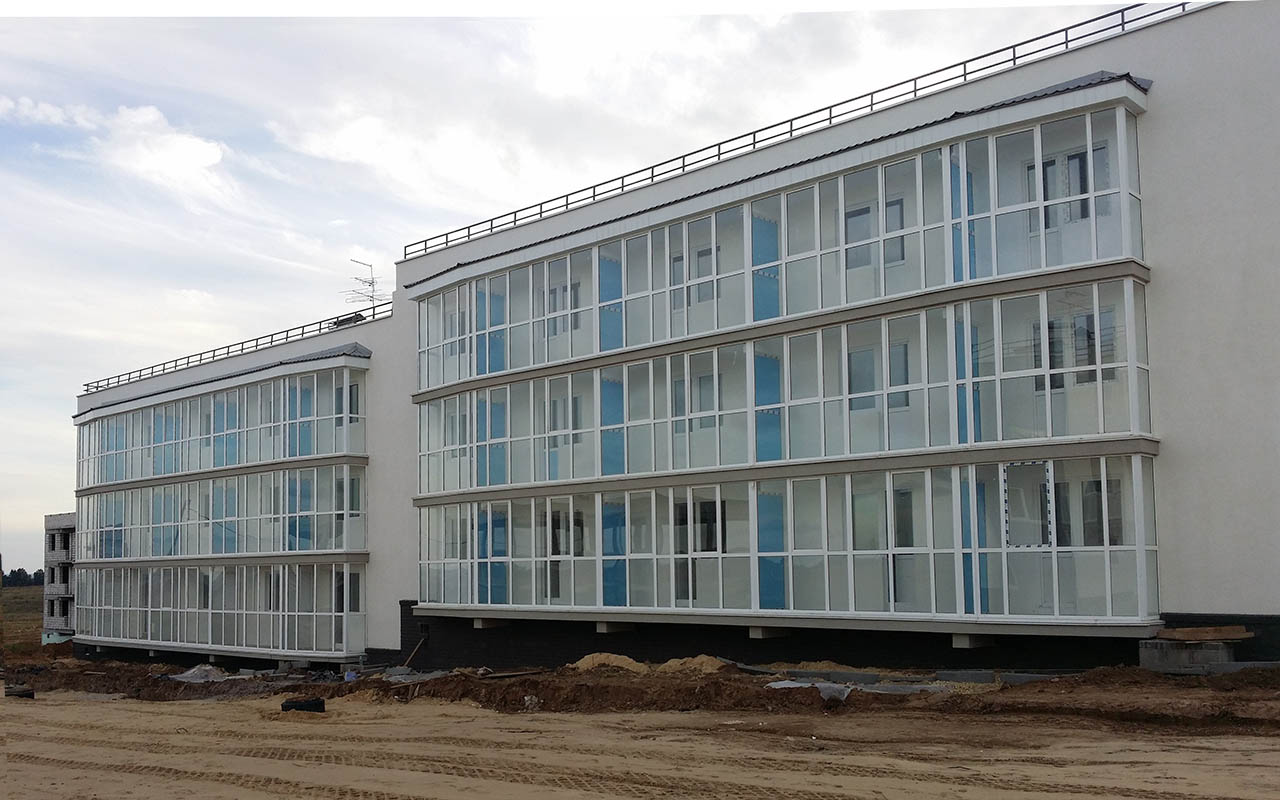 Проект 3-этажные жилые дома Нижегородская
 область, п. Новинки