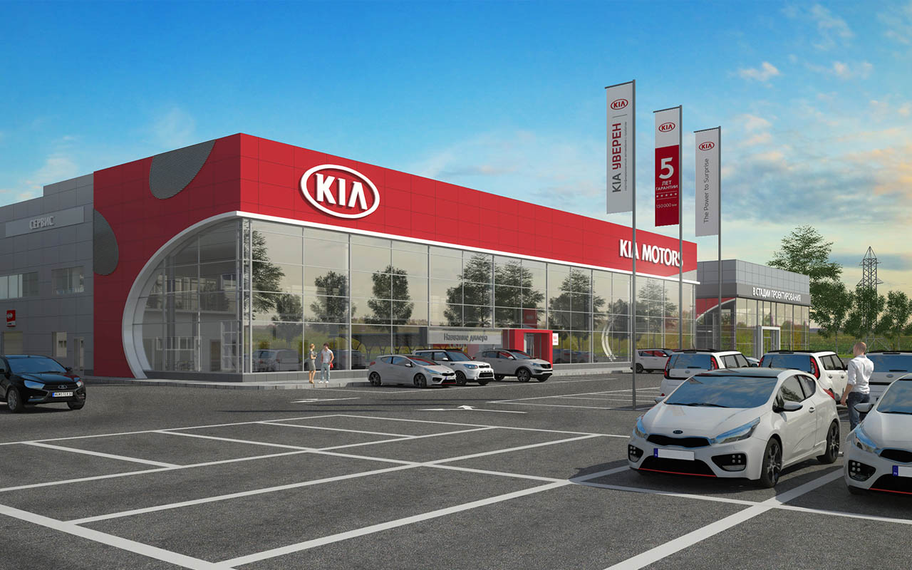 Проект Автосалон Kia Motors
 г. Чебоксары