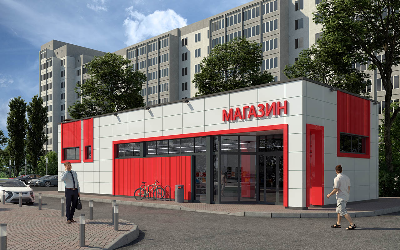 Проект Магазин на ул. Народной г. Нижний Новгород