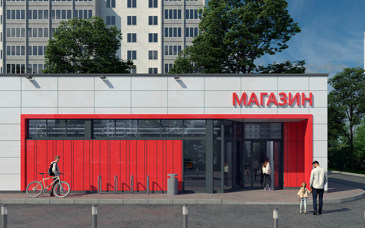 Проект Магазин на ул. Народной г. Нижний Новгород