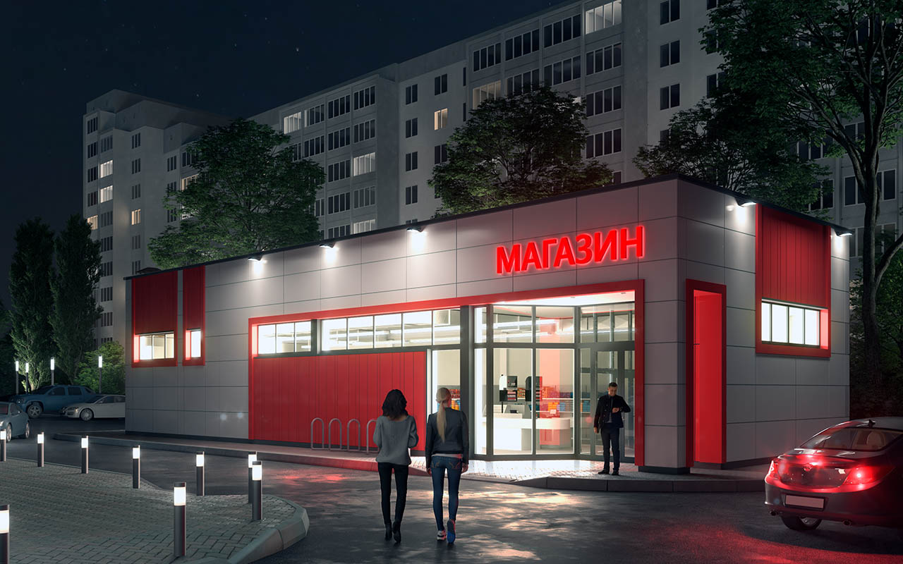 Проект Магазин на ул. Народной г. Нижний Новгород