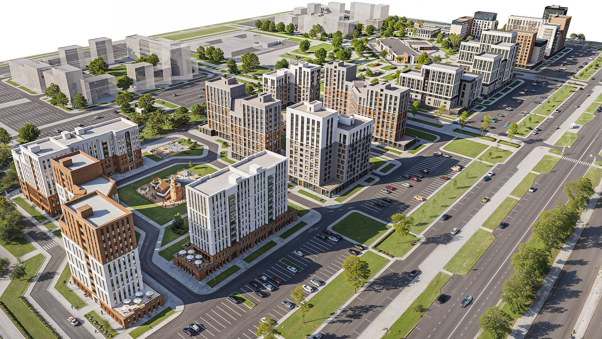 Проект Концепция застройки микрорайона «Звездный» г. Новый Уренгой